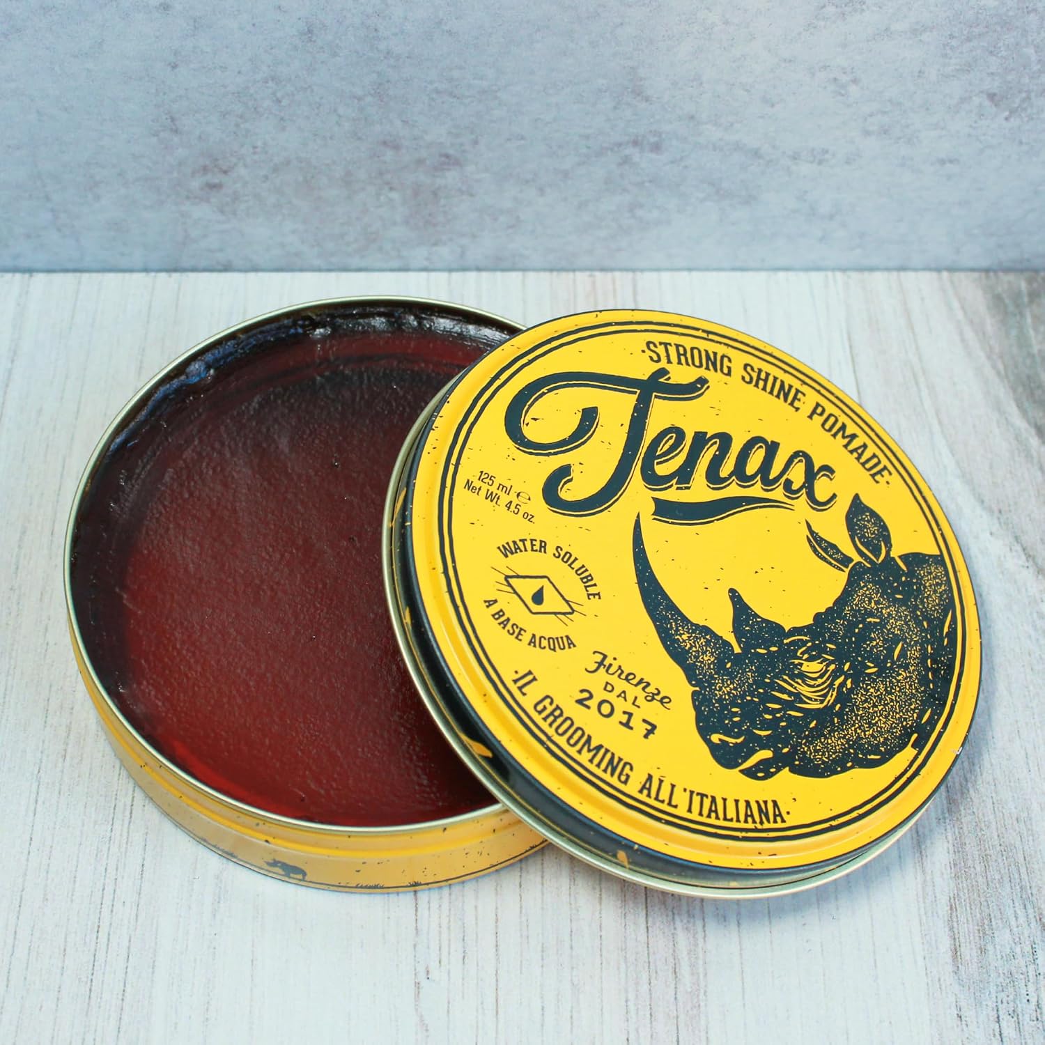 Tenax Water Soluble Pomade, Strong Hold with Clean Shine, 4.5 oz