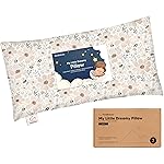 Toddler Pillow with Pillowcase - 10x18 My Little Dreamy Kids Travel Bed Pillows for Sleeping, Organic Cotton Small Pillowcase, Soft & Breathable, Machine Washable, Toddlers 2-5 Years Old (Flora Vale)