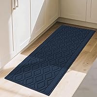 Vista 15 de COSY HOMEER Tapete de cocina, 48 x 20/30 x 20 pulgadas, hecho de 100 % polipropileno, 2 piezas, suave, especializada en ser antideslizante y lavable