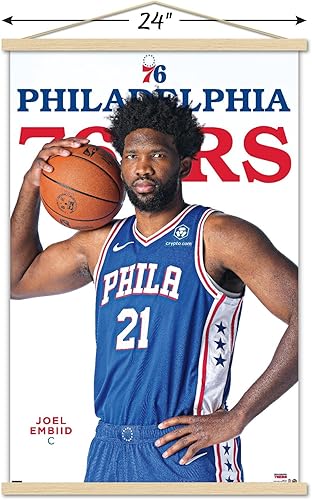 Miniatura 3 de Trends International NBA Philadelphia 76ers - Joel Embiid Feature Series 23 Wall Poster with Magnetic Frame