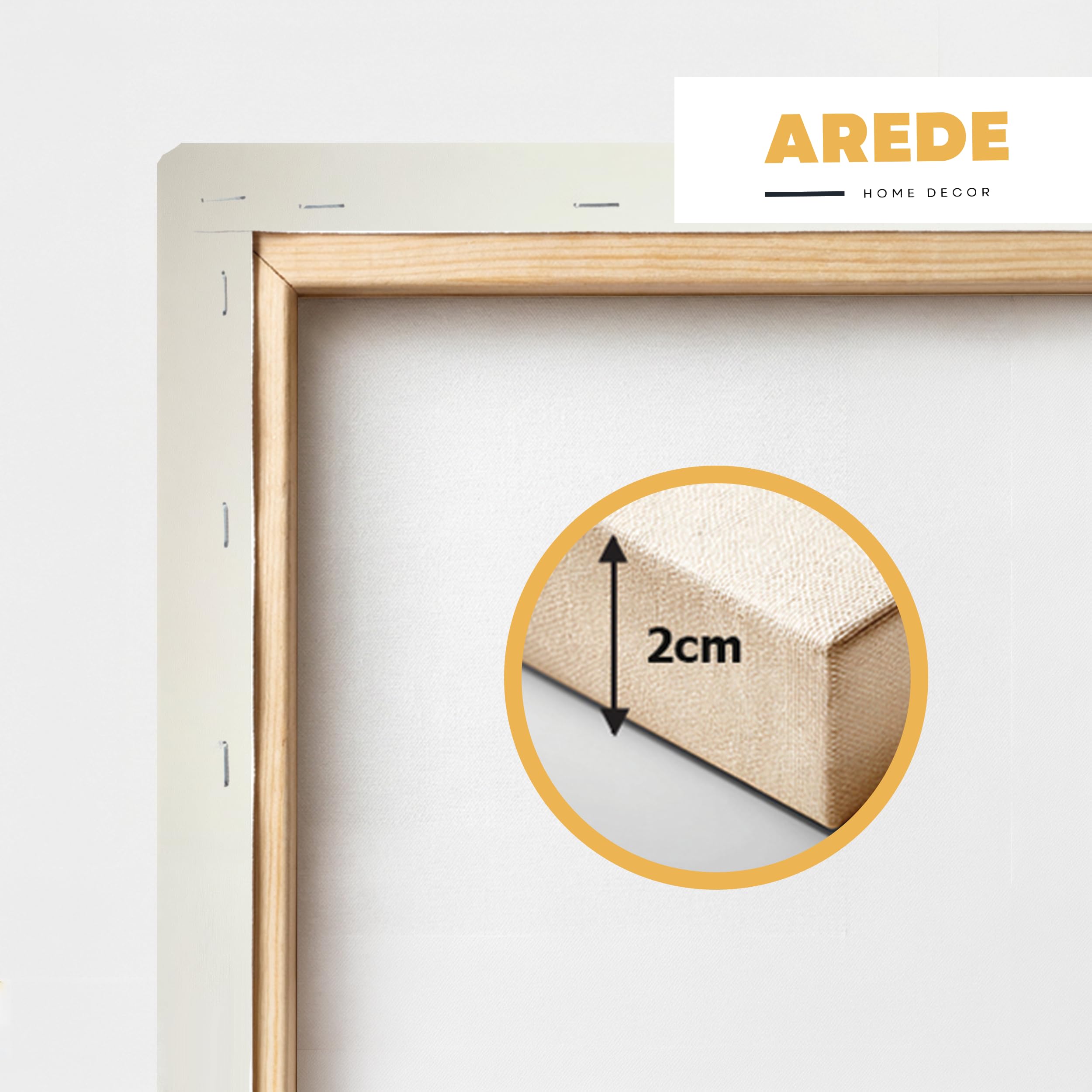 AREDE Bilder Wanddeko auf Leinwand Verliere niemals die Hoffnung Art Decor Wohnzimmer Deko Zimmer Wandbilder Modern Bild | 90 x 60 cm | Fertig zum aufhängen