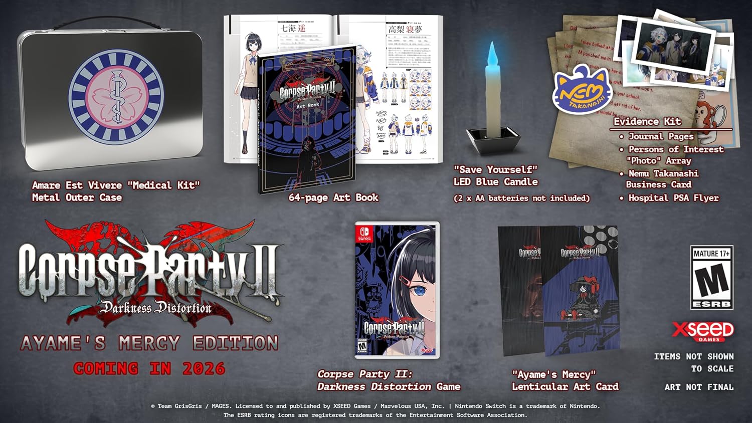 XSEED Games Corpse Party 2: Darkness Distortion – Ayame’s Mercy Limited Edition - Nintendo Switch