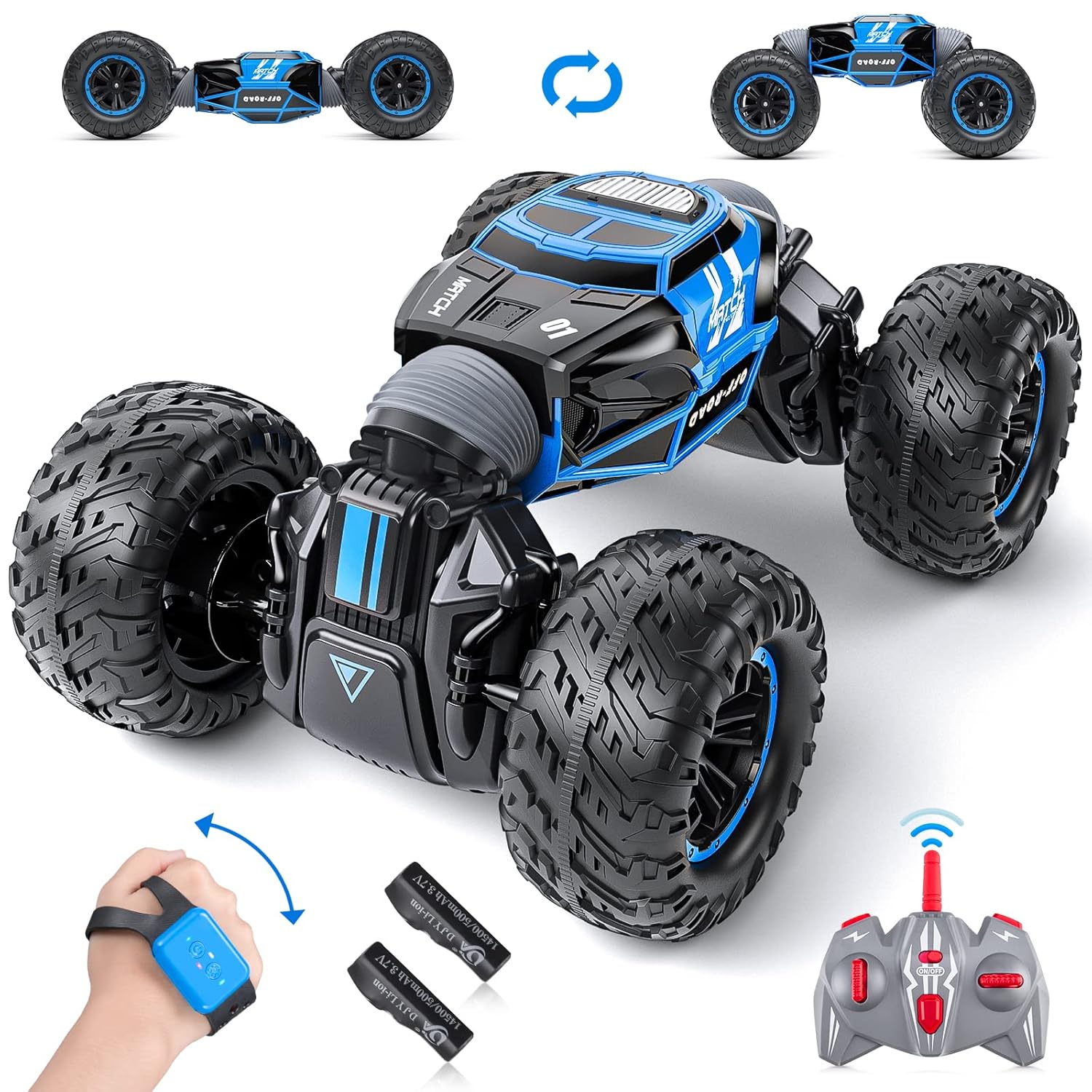 Powerextra Gesture Sensing RC Stunt Car, 116 Scale Remote Control Car