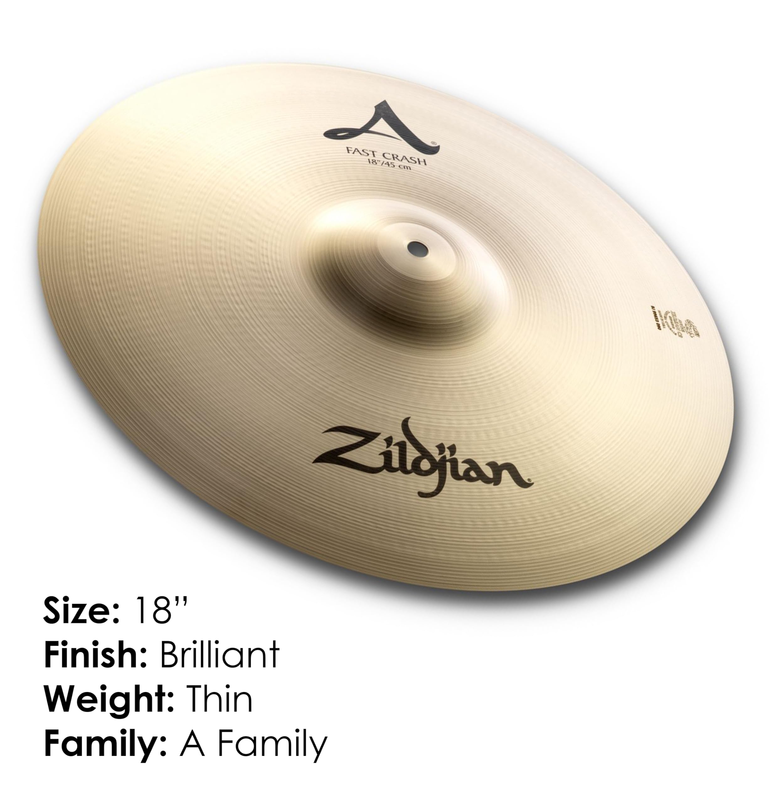 Zildjian Seria A Zildjian - 18 cali (45cm) - Talerz - Fast Crash