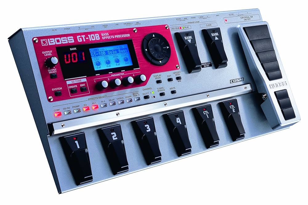 BOSS GT-10B ベース用マルチエフェクター Boss GT-10B Bass Guitar Multieffects Processor - YouTube
