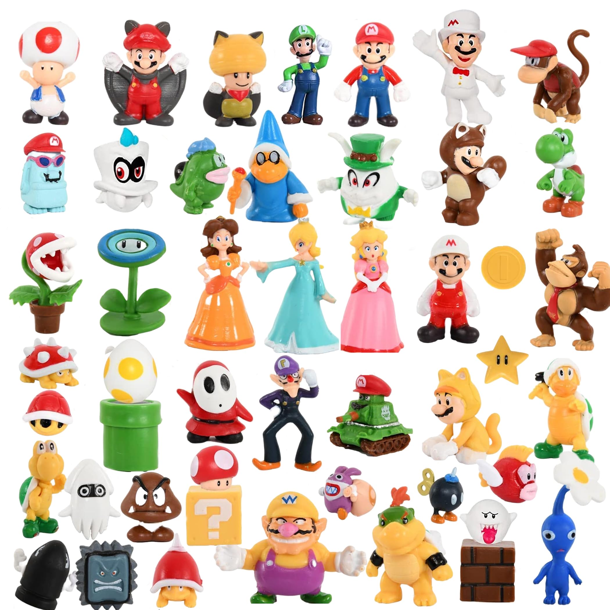 CEVAN 48 Pack Mario Action Figures,1