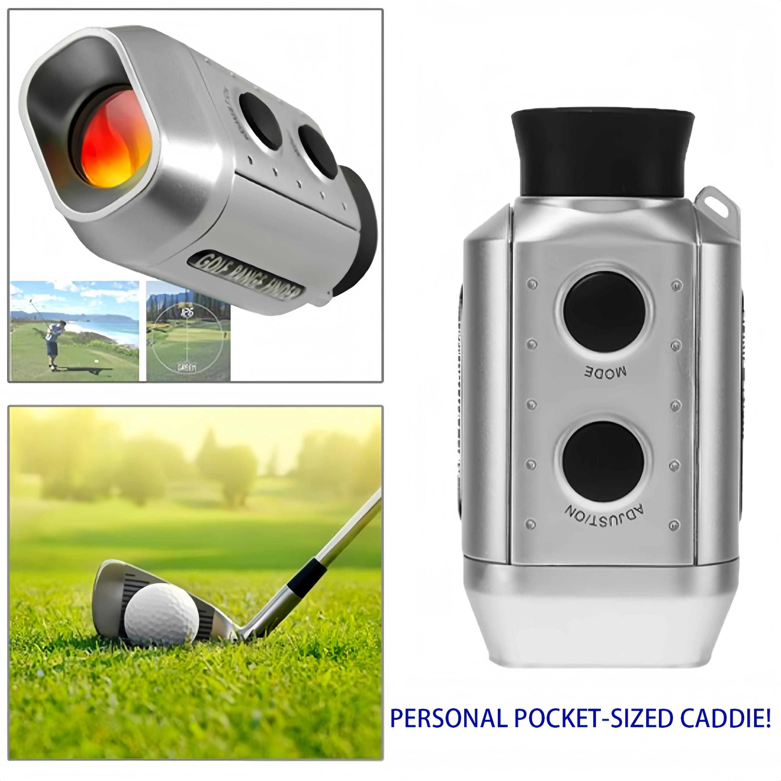 Flintronic Telemetro da Golf, Telemetro Golf 930 Yards, 7X Telemetro Caccia, Telemetro Digitale con Batteria Integrata, per Golf, Tiro al Bersaglio, Caccia