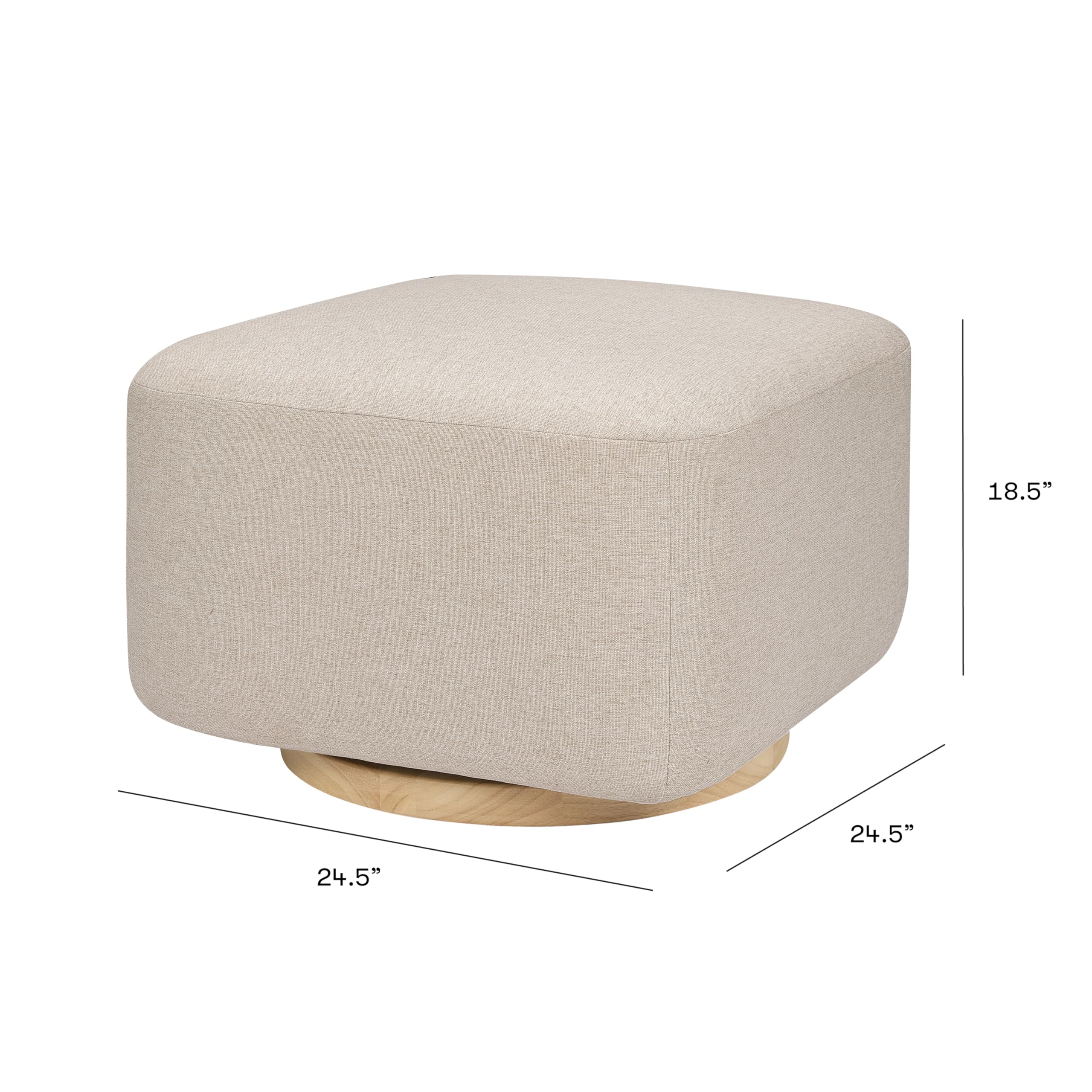 Amazon.com: Babyletto Kiwi Gliding Ottoman in Performance Beach