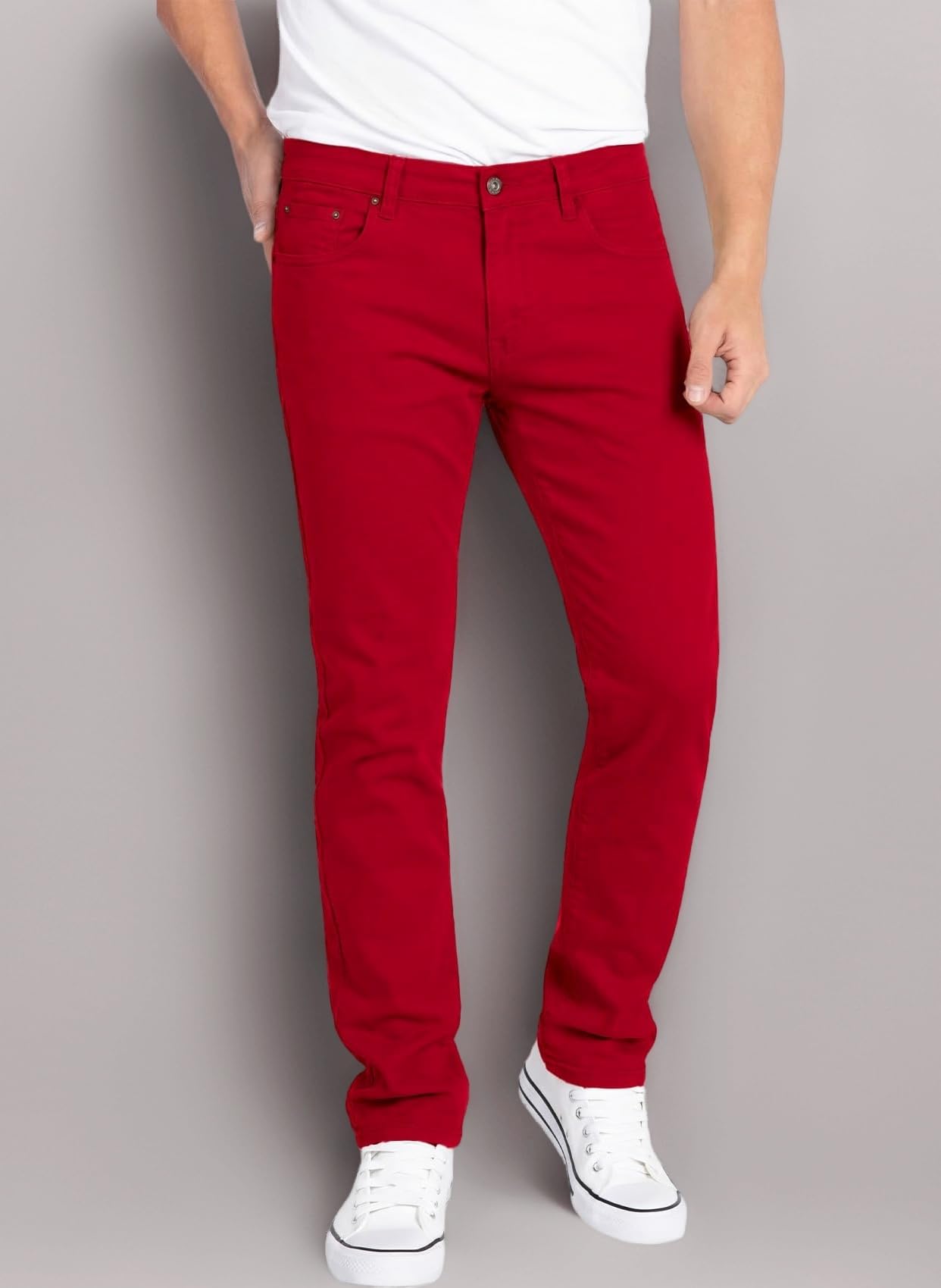 WULFUL Mens Slim Fit Comfortable Stretch Denim Pants