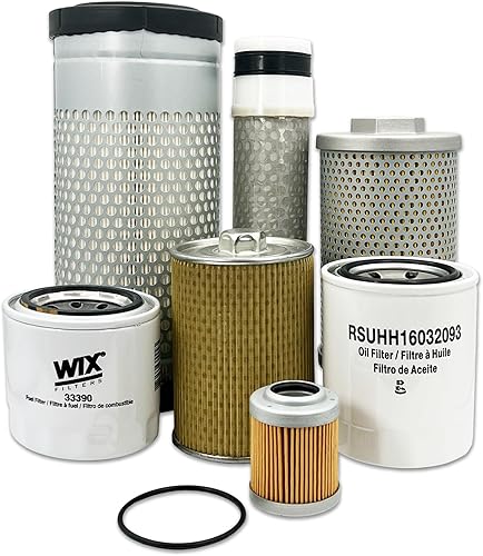 HERO Kit de filtro de mantenimiento para excavadora Kubota KX71-3 SN 10340 y superior