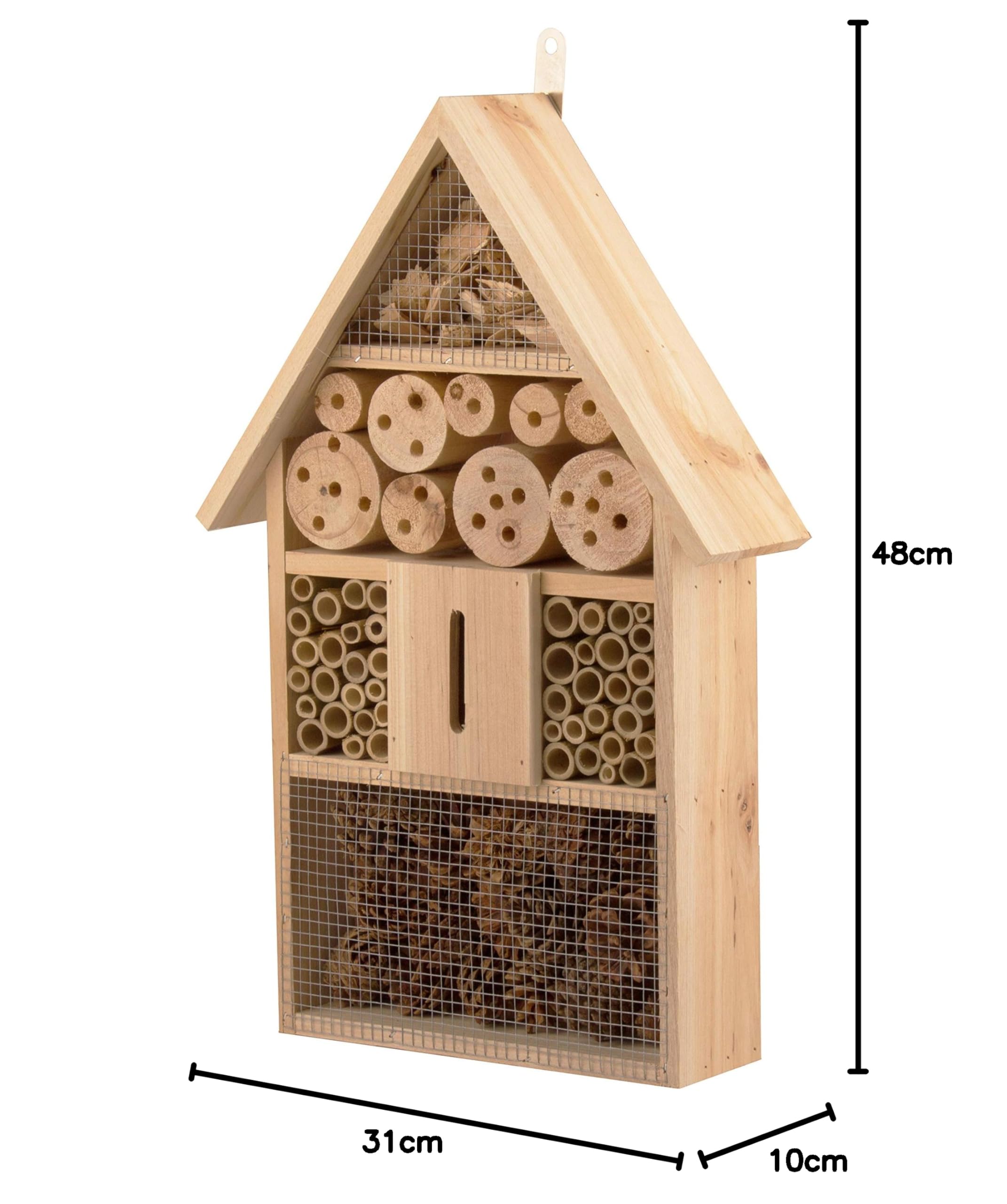 CASA PARA INSECTOS MARIQUITAS HOTEL MADERA INCUBADORA