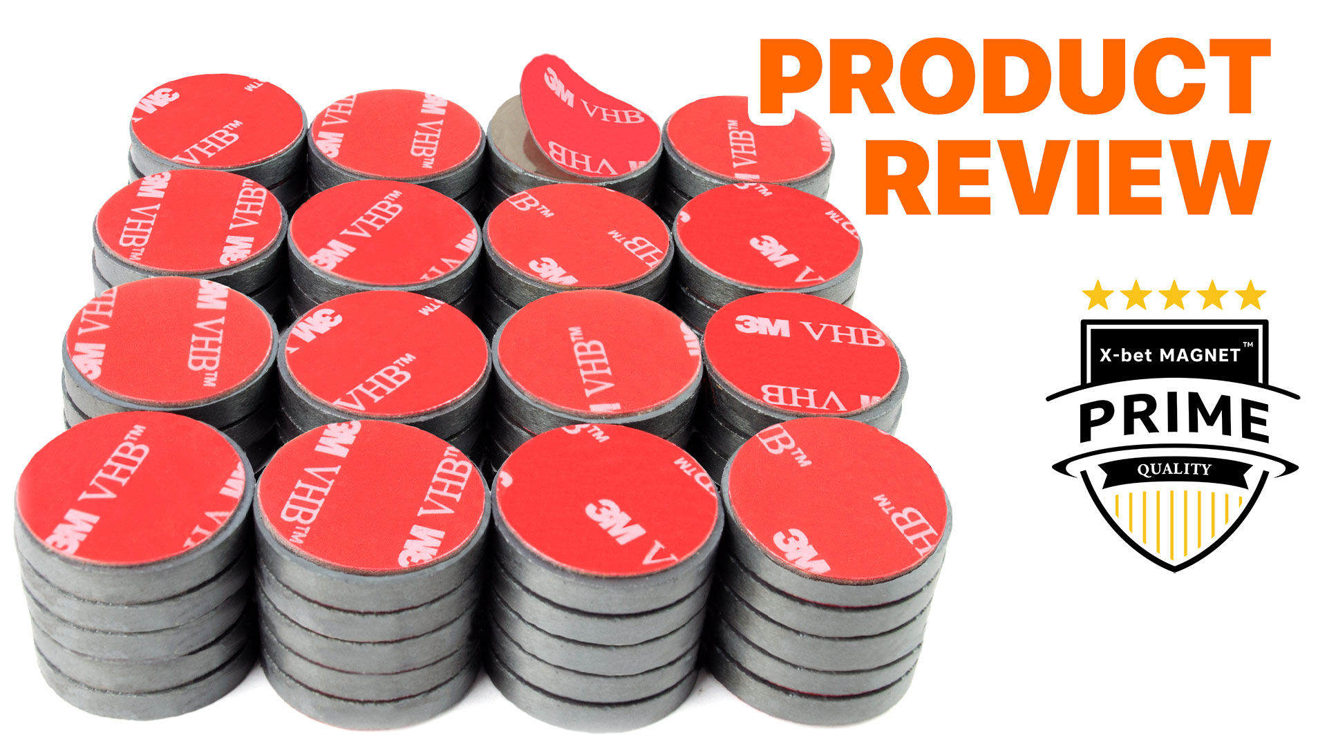 Image of Strong Ceramic Round Magnets with Adhesive Backing (0.7x0.2 inch /18x5mm, 50 pcs) - Heavy Duty Sticky Magnets, Non-Corrosive, Versatile for Home, Office, Workshop, Whiteboard, Fridge and Hobby Use