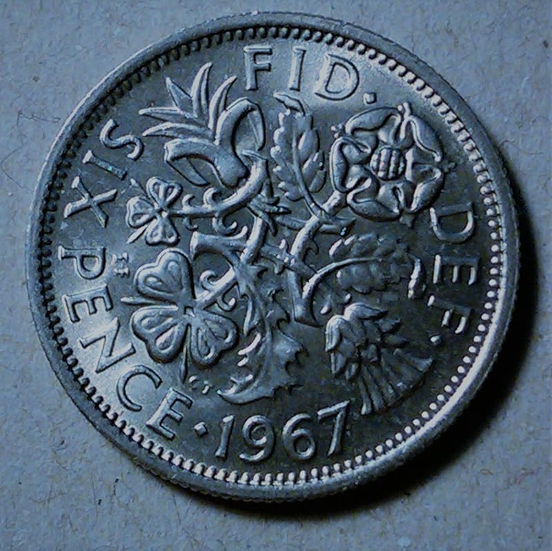 1967 Collectible six Pence / Uncirculated Sixpence 6p for Collectors