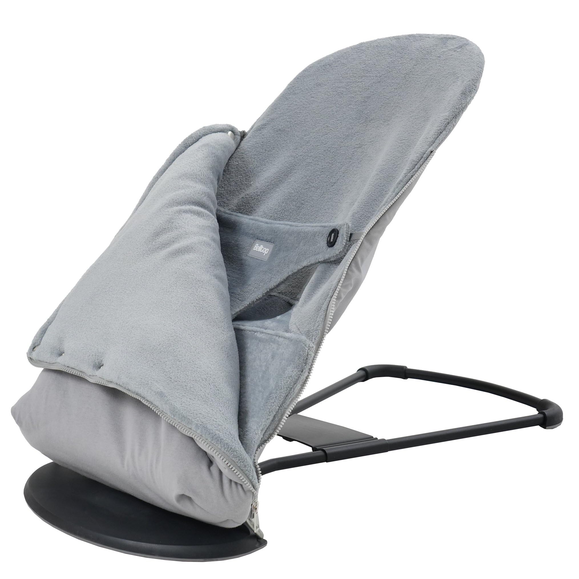 Housse transat bébé + Sac pour hamac. Housse Belltop Compatible avec transat Babybjörn (Bliss et Soft): hypoallergénique et Douce. Housse de balancelle Bebe + chancelière Thermique (Gris)