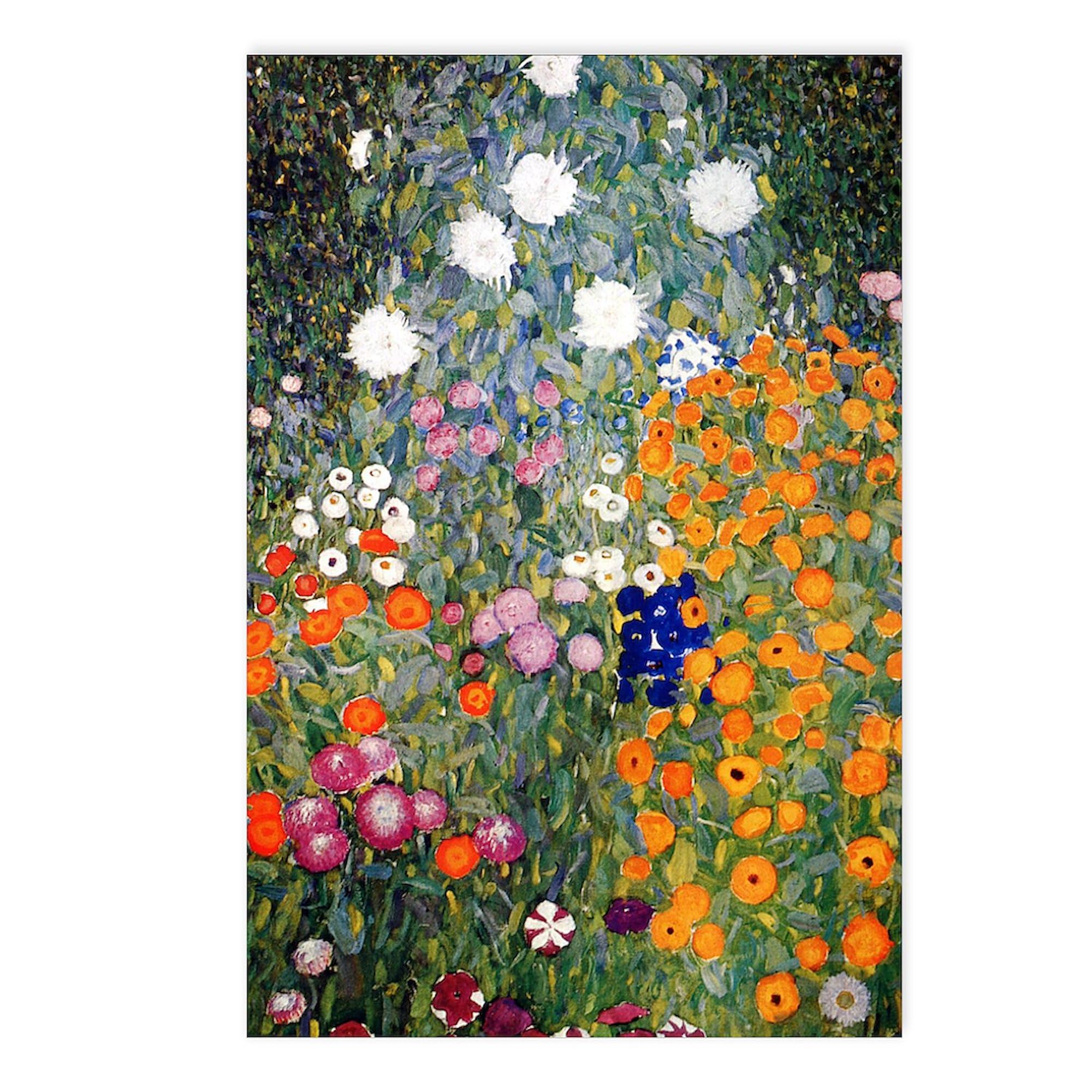 CafePress Gustav Klimt Flower Garde Postcards (Package of 8), 6"x4" Printed Note Card