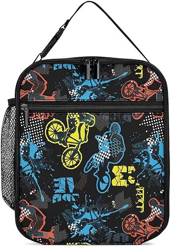 Lonchera térmica para mujeres y hombres, lonchera reutilizable para el trabajo, oficina, picnic, viajes, bolsa de almuerzo, 10.8 x 7.9 pulgadas,