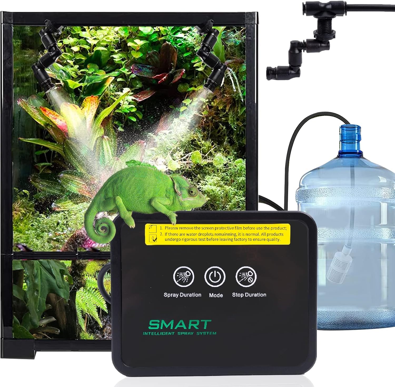 Pektiftn Reptile Humidifiers Smart Misting System,Touch Screen Reptile