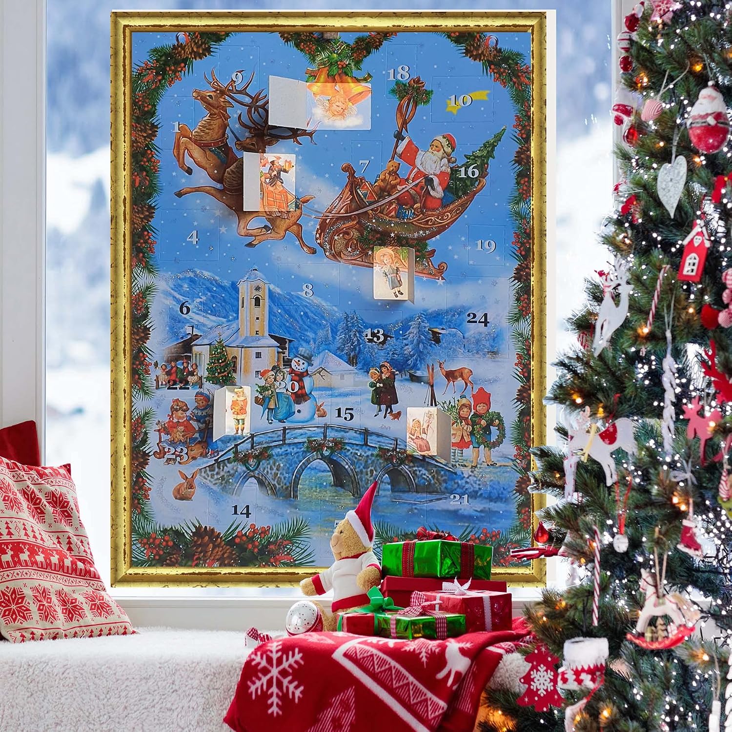 A Bit of Britain - Santas Flight - German Advent Calendar - Victorian Themed