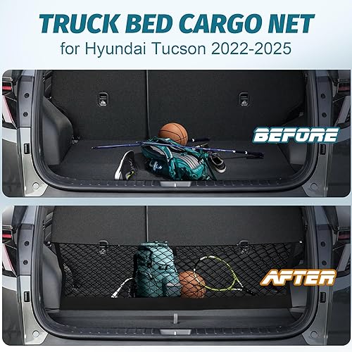 Miniatura 70 de Red de carga para maletero estilo sobre compatible con Toyota RAV4 2015 2016 2017 2018, red de carga altamente elástica para accesorios SUV RAV4