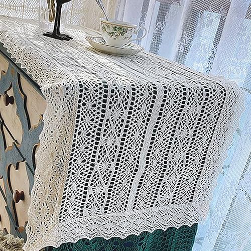 Miniatura 5 de Hsvanyr Mantel de comedor con flores beige, centros de mesa, para corredores y tops de 17 x 47 pulgadas, decoración temática de bufanda para el