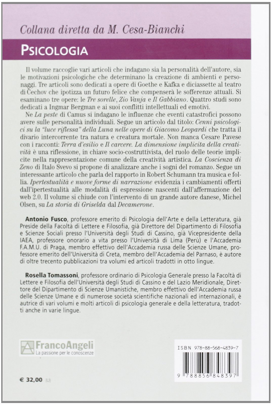 Saggi di psicologia della letteratura oggi