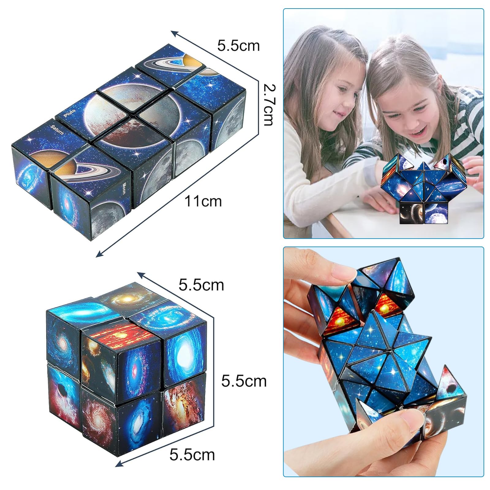 Amazon | Infinity Cube Toys マジックスターキューブ 2in 1立体 