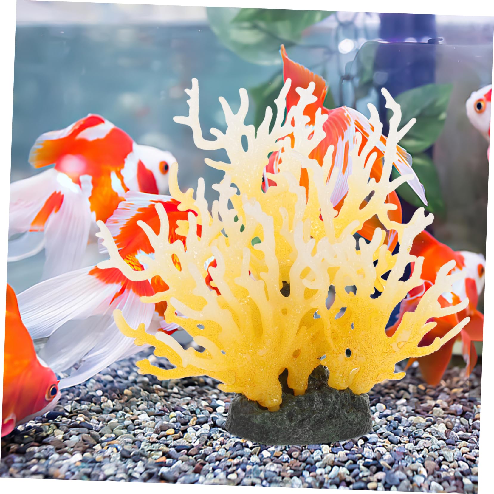 POPETPOP 3 Sztuk Sztuczny Koral Akcesoria Do Akwarium Realistyczny Koral Wystrój Blat Figurka Wystrój Domu Dostaw Akwarium Rzeźba Fish Tank Fałszywy