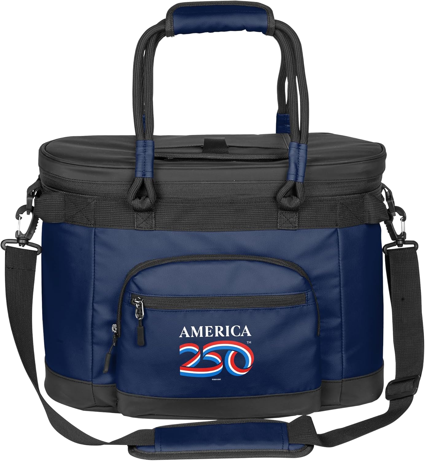 America250 Flex Can Cooler - Heat-Sealed Leak-Proof Lining | America 250 Design | Durable Material | 24+ Can Capacity