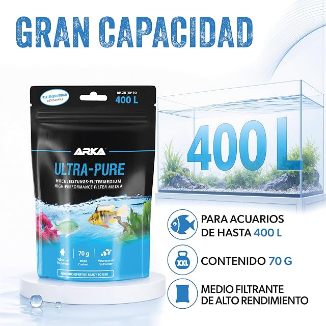 Foto 4 de 5 de Material Filtrante Acuario 70 g - Ultra-Pure Resina Adsorbente