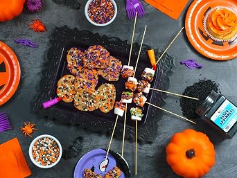 Halloween Sprinkles - Bulk Sprinkles - 1.6 LB - Orange, Black, Purple and White Jimmies
