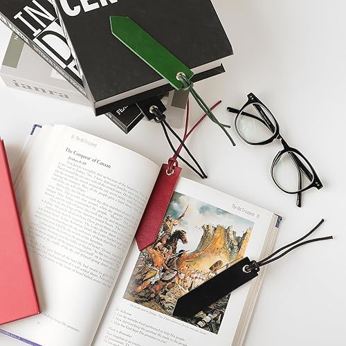 Miniatura 9 de Jagucho - Marcadores de cuero para hombres y mujeres, hechos a mano, marcadores de página de lectura para libros