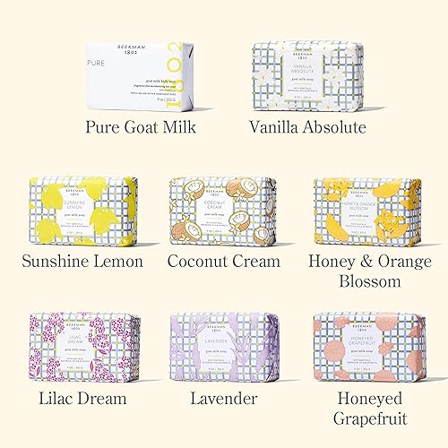 Miniatura 22 de Beekman 1802 Barra de jabón corporal de leche de cabra, puro, sin fragancia, 9 onzas, nutre, hidrata e hidrata - Jabón 100% vegetal con ácido
