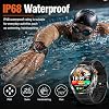 KPEP Smart Watch para Hombre (Recibir/Hacer Llamadas) - 1.53" HD Smartwatch Militar | Batería de Larga Duración Extra de 100 Días, Monitor de Fitness, Linterna/100+ Deportes/Frecuencia Cardíaca/Sueño/IP68 Resistente al Agua Android iOS 7