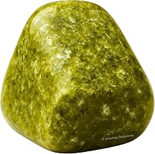 Amazing Gemstone Vesuvianite Crystals and Healing Stones Tumbled - 1 Oz Vesuvianite Stone Gem Stones, Natural Healing Stones for Energy Balance, Stress Relief - Polished Gems Rocks