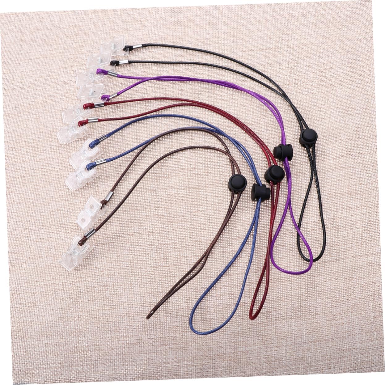 YARNOW 5Pcs Napkin Clips with Durable Chain Flexible Bib Holder for Dining Clinics and More