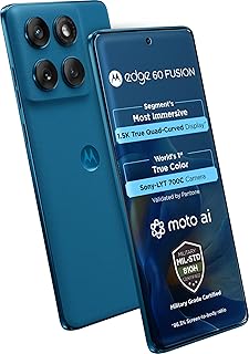 Motorola Edge 60 Fusion 5G (Pantone Mykonos Blue, 12GB RAM, 256GB Storage)
