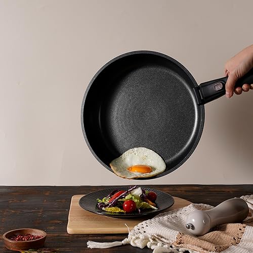 Miniatura 4 de Astercook Juego de ollas y sartenes de 20 piezas, juego de utensilios de cocina antiadherentes con asas desmontables, apto para horno y