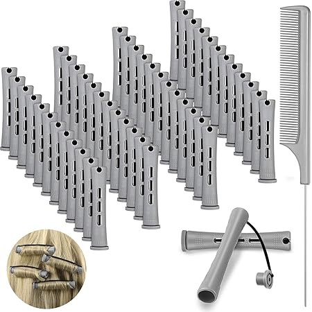 Amazon.com : 60 Pieces Hair Perm Rods Plastic Cold Wave Rods Hair ...