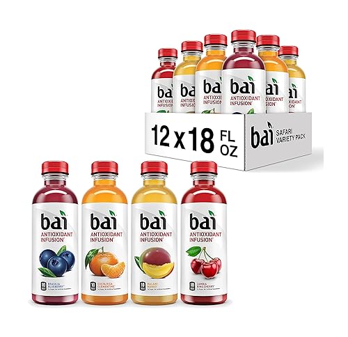Miniatura 166 de Bai - Puna coco piña - Agua con sabor a coco y piña, bebida con infusión antioxidante, botellas de 18 onzas líquidas, paquete de 6