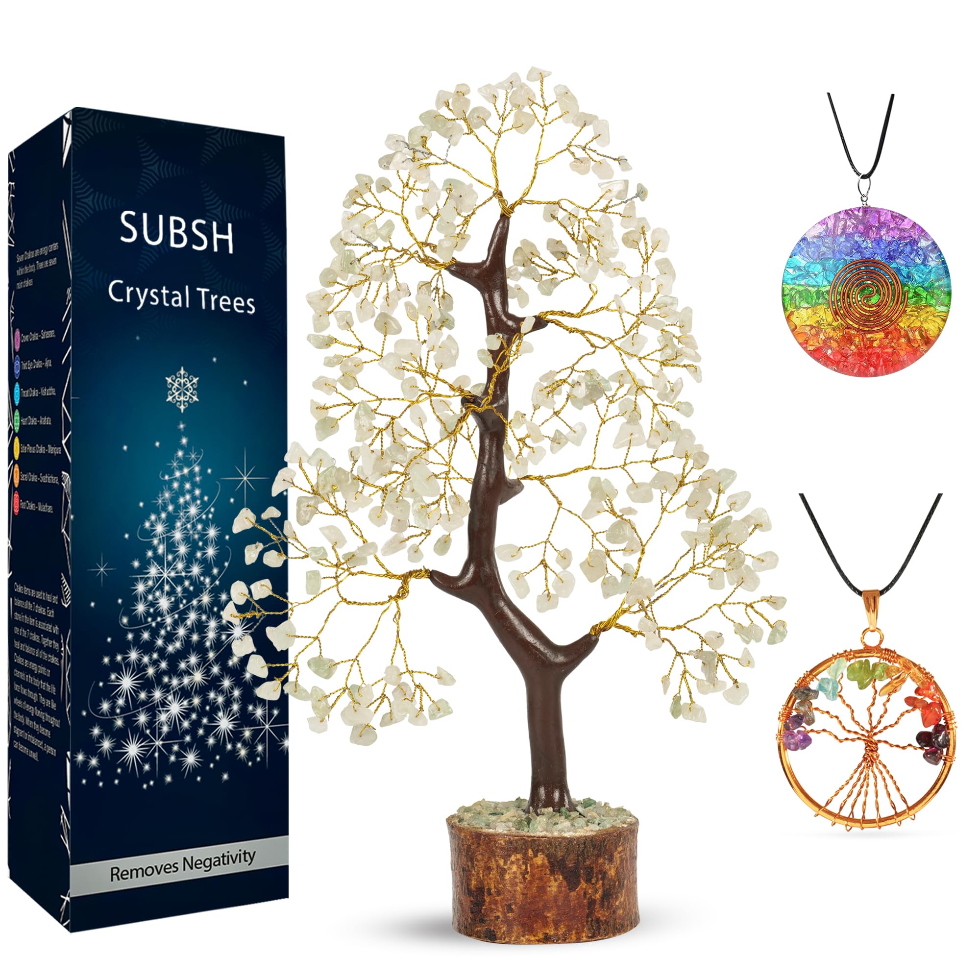 SUBSH Green Jade Stone Money Tree