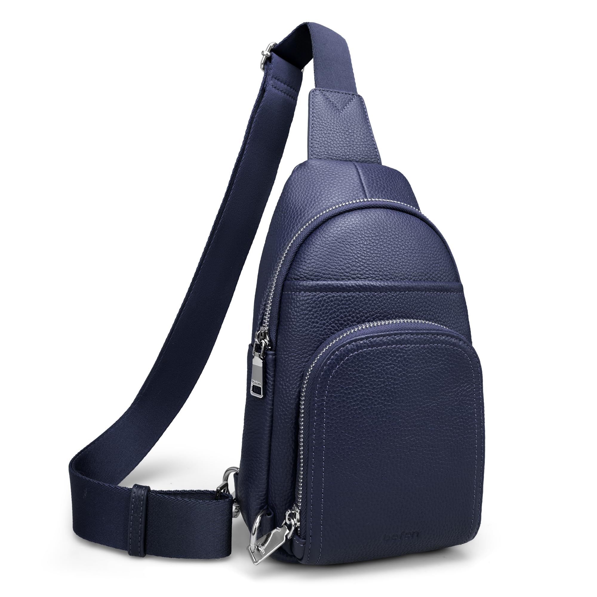befen Borse a tracolla in vera pelle per le donne piccola borsa a tracolla da donna antifurto borsa a tracolla marsupio per uomo con blocco RFID