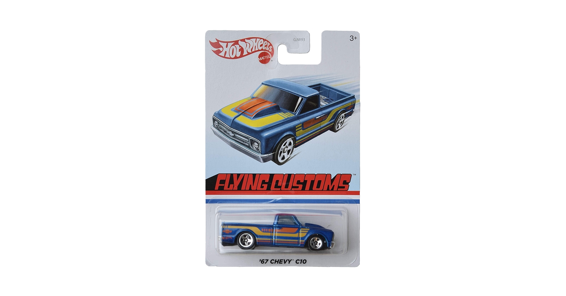 Amazon.com: Hot Wheels '67 Chevy C10 - Flying Customs - Blue