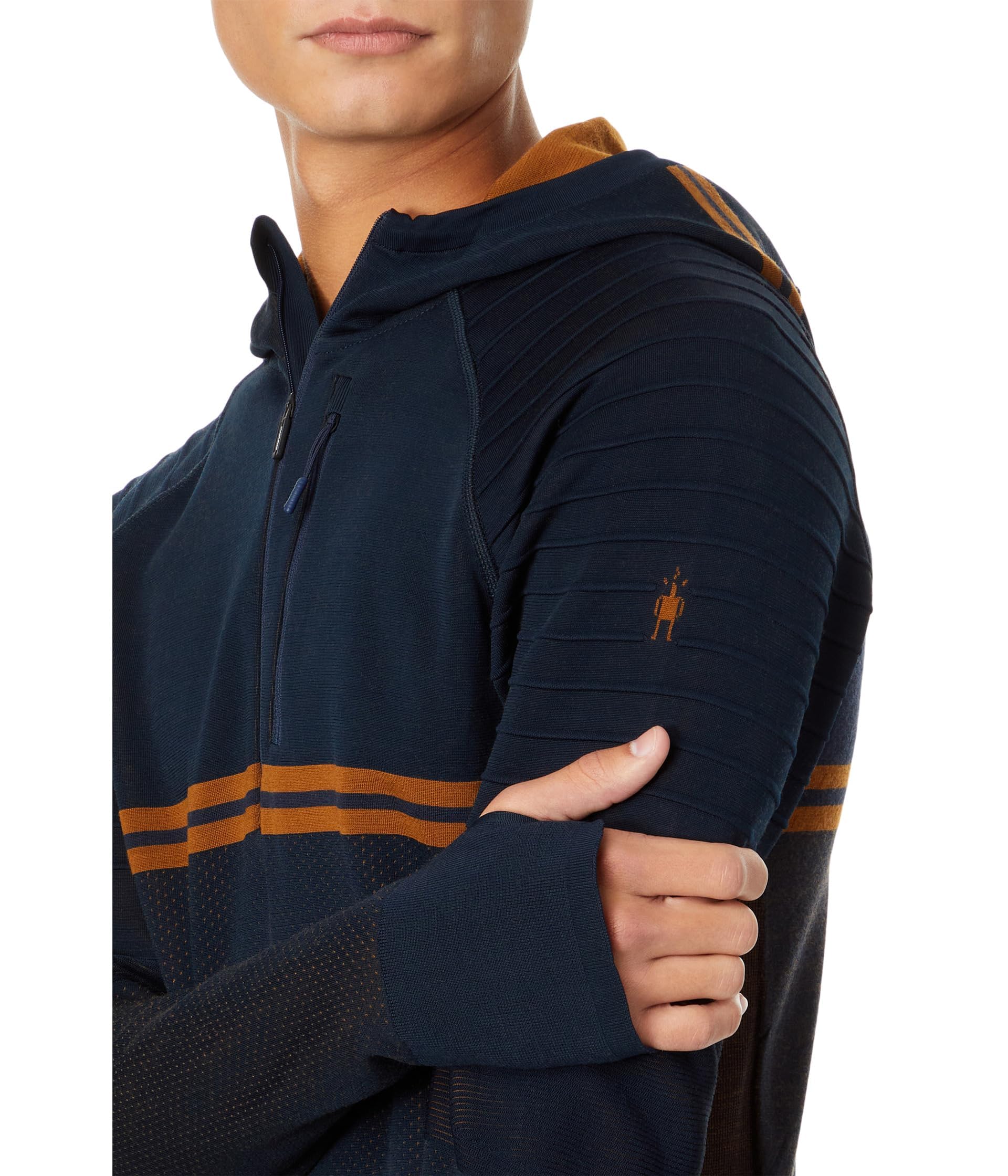 Smartwool Męska bluza z kapturem Intraknit Merino Wool Tech Half Zip (Regular Fit)
