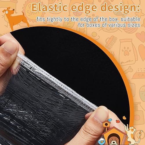 Miniatura 3 de Tondiamo 50 forros para jaulas para animales pequeños, desechables, bandeja de hámster, forro de caja de plástico transparente, a prueba de fugas,