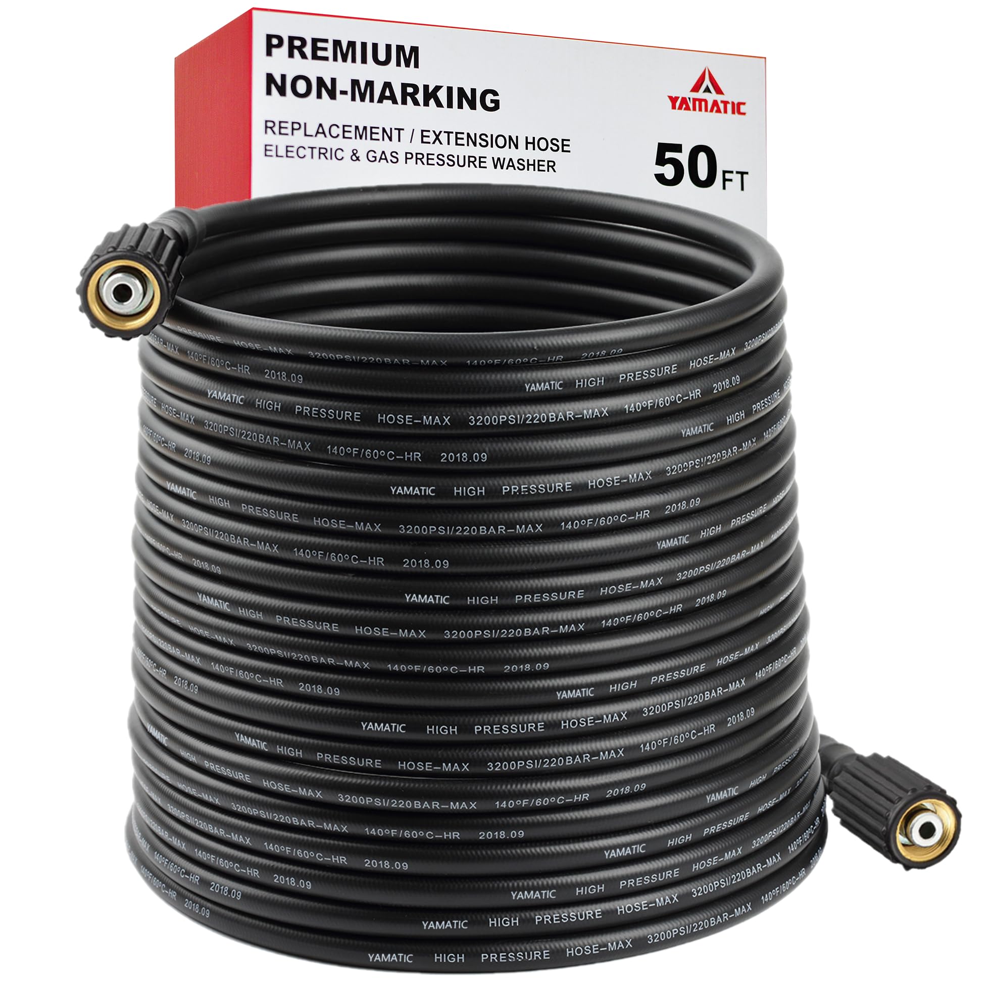 YAMATIC Pressure Washer Hose 50FT 1/4