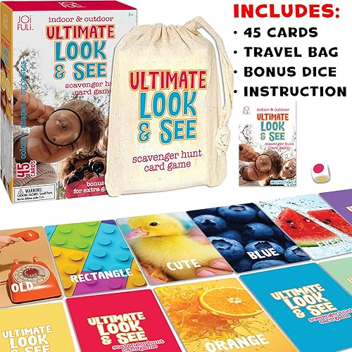 Miniatura 2 de Juego de cartas Look and See Scavenger Hunt para interiores y exteriores para niños