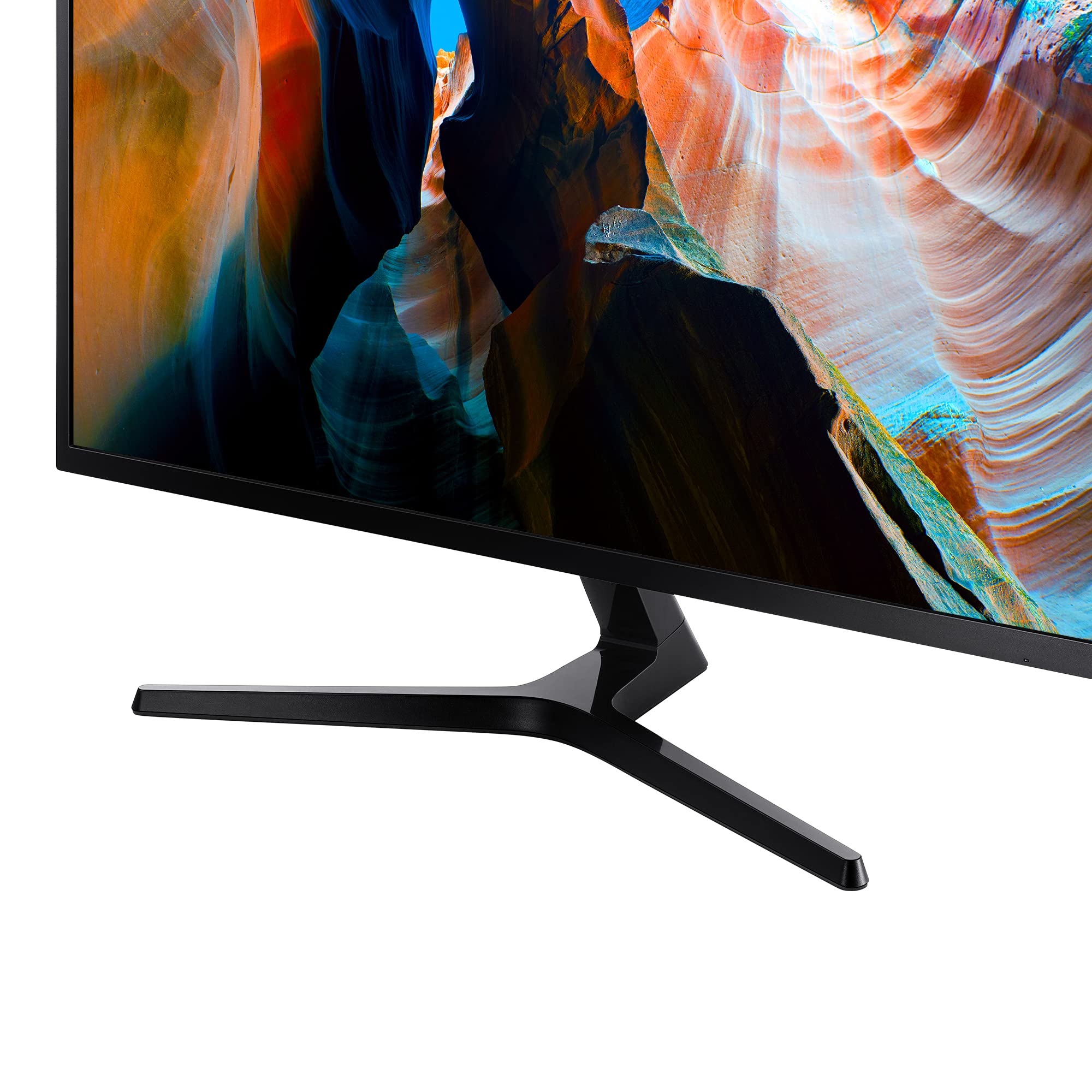 Samsung UHD Monitor U32J590UQP, 32 Zoll, VA-Panel, 4K UHD-Auflösung, AMD FreeSync, Reaktionszeit 4 ms, Bildwiederholrate 60 Hz, Dunkelblau-Grau