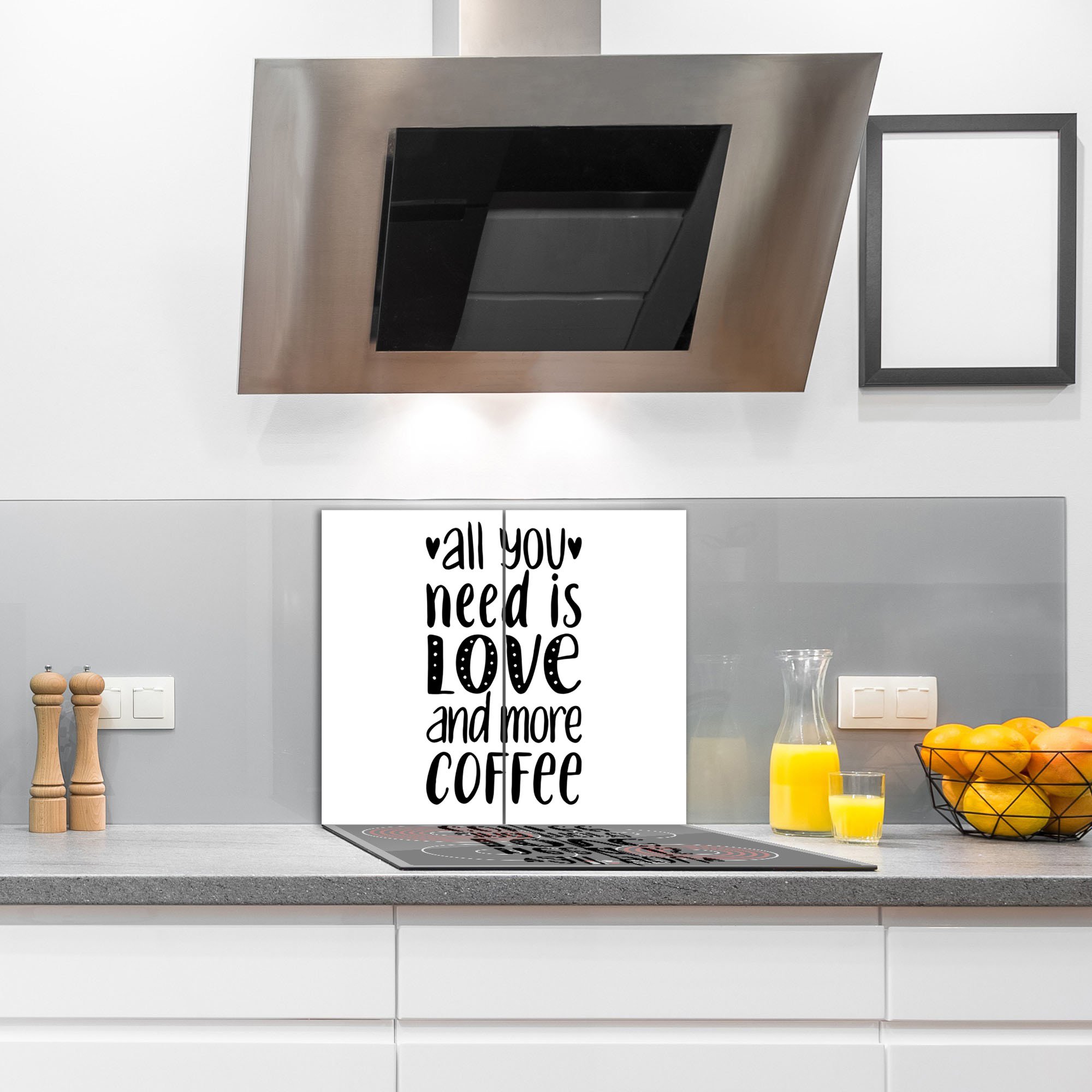 2 Copri Fornelli In Vetro Temperato 30x52 Cm – Proteggi Piano Cottura E Tagliere – Antigraffio, Con Piedini Antiscivolo – Adatto A Piani A Induzione Ed Elettrici - 5