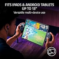 Vista 4 de Razer Kishi V3 Pro XL Gaming Controller for iPad & Android Tablets up to 13": Full Sized TMR Thumbsticks - Dual Back Buttons - Wired & Remote Play