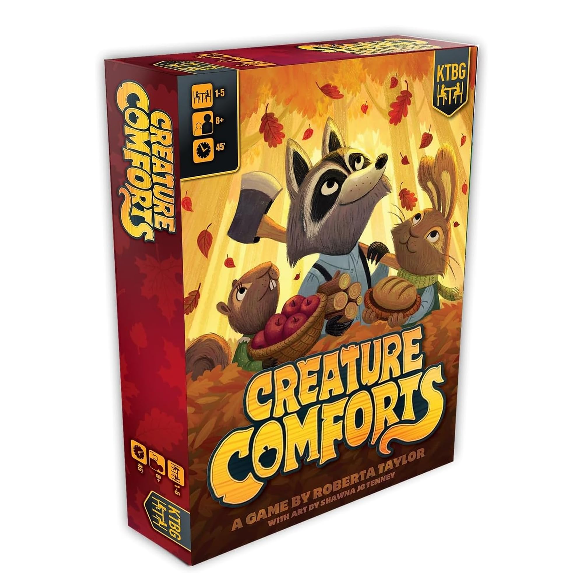 Creature Comforts by KTBG | Resource Gathering & Seasonal Strategy for Families and Casual Gamers | Ages 8+ | 1-5 Players | 45 min Playing Time |